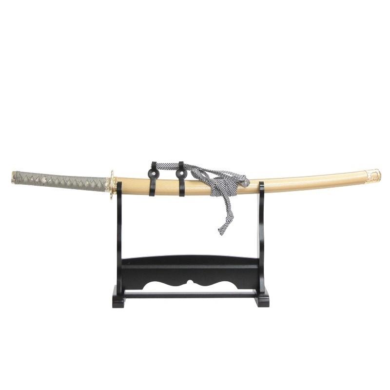 模造刀 刀匠シリーズ にっかり 青江 掛け台・刀袋付 中刀 刃紋入り刀身 メッキ合金 neu155 日本刀 美術刀剣 おもちゃ 通販 代引き不可