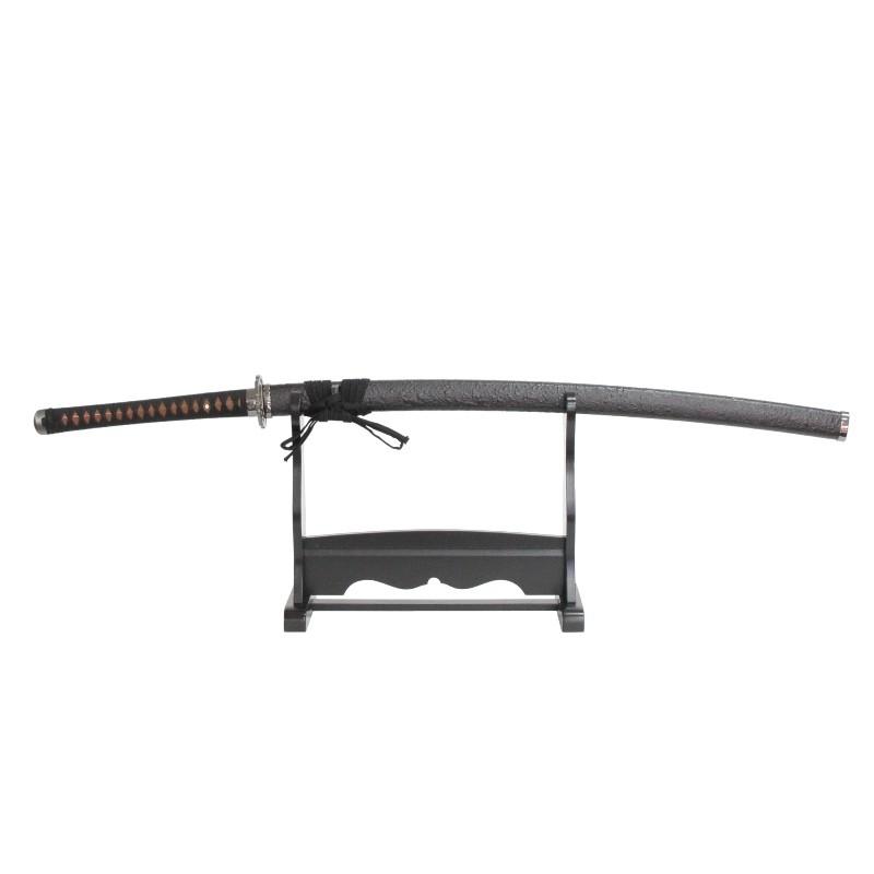 模造刀 幕末シリーズ 大久保 利通 掛け台・刀袋付 大刀 刃紋入り刀身 メッキ合金 neu032 日本刀 美術刀剣 おもちゃ 通販 代引き不可