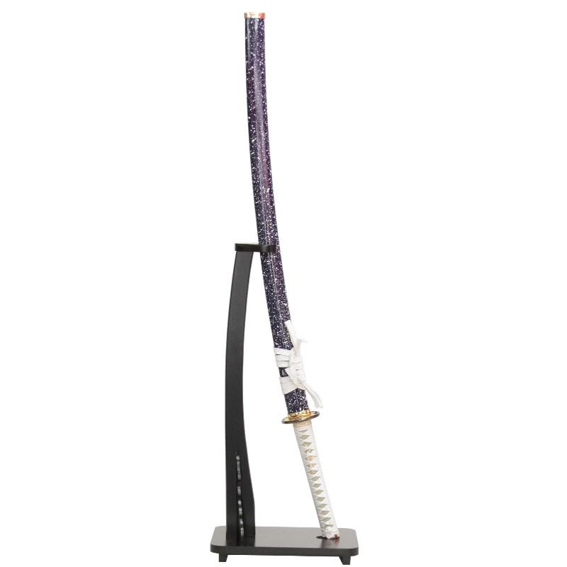 模造刀 戦国シリーズ 徳川 葵鍔 掛け台・刀袋付 大刀 刃紋入り刀身 メッキ合金 neu104 日本刀 美術刀剣 おもちゃ 通販 代引き不可