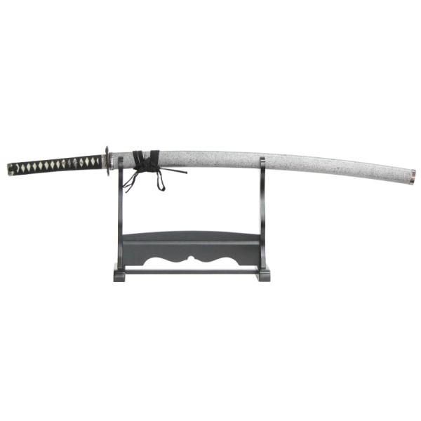 模造刀 石目シリーズ 銀石目 掛け台・刀袋付 大刀 竜刀身 neu129l 日本刀 美術刀剣 おもちゃ 通販 代引き不可