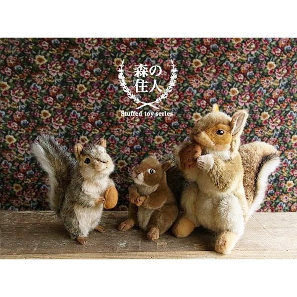 HANSA 【HANSA アカリス25 ぬいぐるみ】栗鼠 りす リス ハンサ リアル