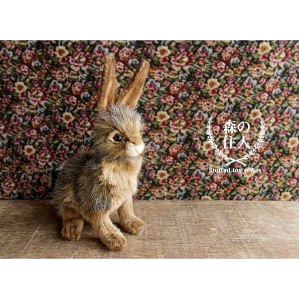 HANSA 【HANSA オグロウサギ26 ぬいぐるみ】兎 うさぎ ハンサ リアル
