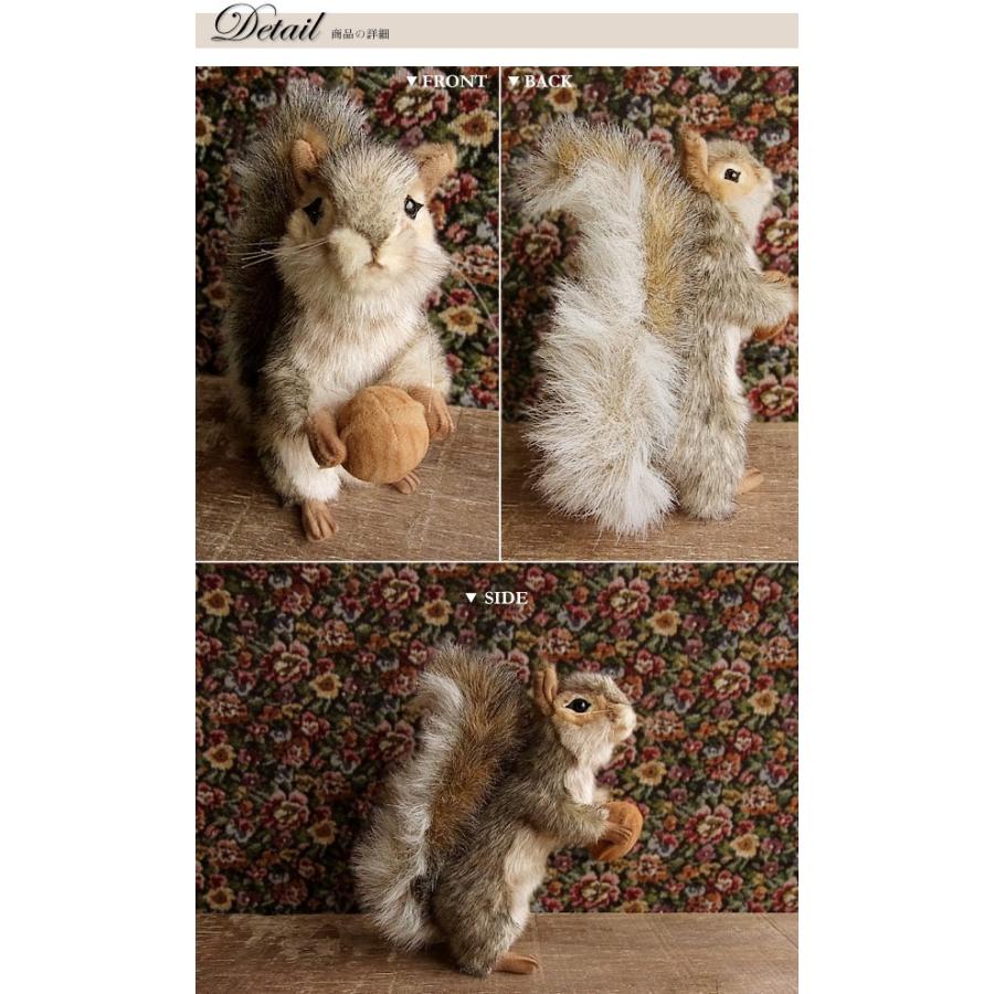 HANSA（ぬいぐるみ） 【HANSA ハイイロリス21 ぬいぐるみ】栗鼠