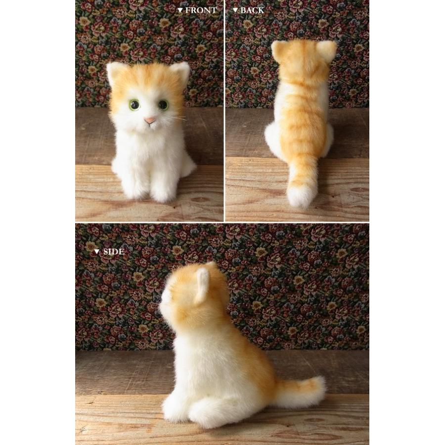 レトロ　ぬいぐるみ　ネコ　とら　動物のあかちゃん　ペット　可愛い　リアル 童心 茶トラ猫（S）座り ぬいぐるみ】猫 ねこ ネコ リアル 本物