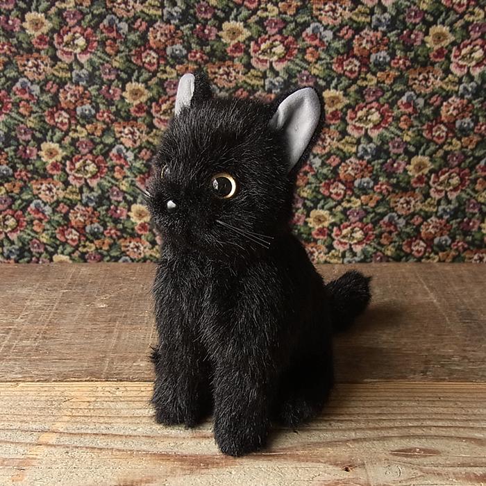 簡易ラッピングでお届け 童心 黒猫 S 座り ぬいぐるみ 猫 ネコ ねこ ぬいぐるみ リアル 本物 そっくり ペット ぬいぐるみ 無料 定型メッセージカードを選べます 9 いつもありがとう