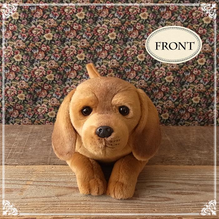 ニニアンドキノ ぬいぐるみ 犬 リアル 寝そべりわんこ ダックスフンド