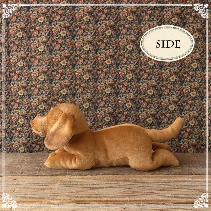 ニニアンドキノ ぬいぐるみ 犬 リアル 寝そべりわんこ ダックスフンド