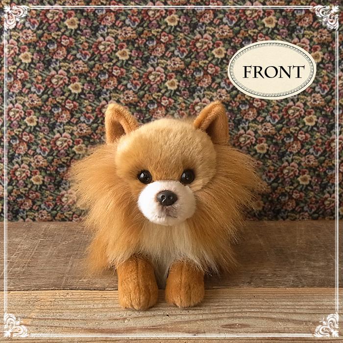 ニニアンドキノ ぬいぐるみ 犬 リアル 寝そべりわんこ ポメラニアン