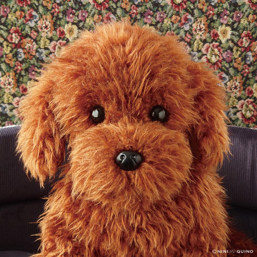 特別色レッド】トイプードル ぬいぐるみ リアル 犬｜実物大サイズで