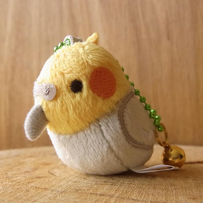 TST 鈴付き キーホルダー オカメインコ（グレー）ぬいぐるみ】鳥