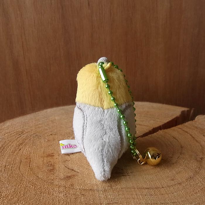 TST 鈴付き キーホルダー オカメインコ（グレー）ぬいぐるみ】鳥