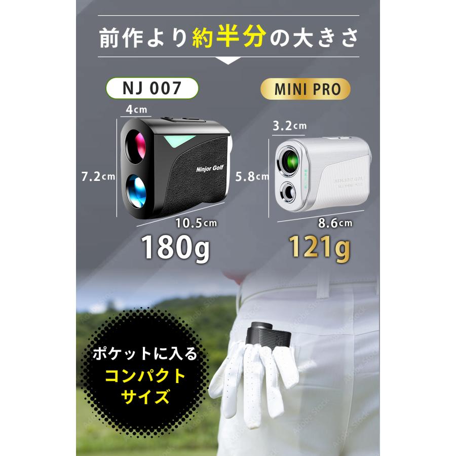 NINJOR GOLF NJ MINI PRO LCD ゴルフ 距離計 小型コンパクト NINJOR GOLF NJ MINI PRO LCD ゴルフ 距離計 小型コンパクト