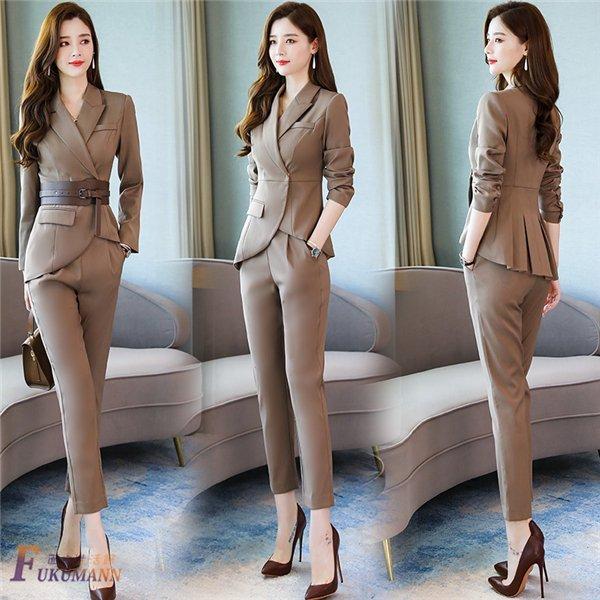 着後レビューで 送料無料 チュニック 2点セット ロングパンツ コート 上下セット レディース セットアップ スーツ 着やせ 春秋コーデ Ol 着痩せ 上品 通勤 おしゃれ 大人カジュアル セットアップ サイズ M Www Quantumbytestore Com