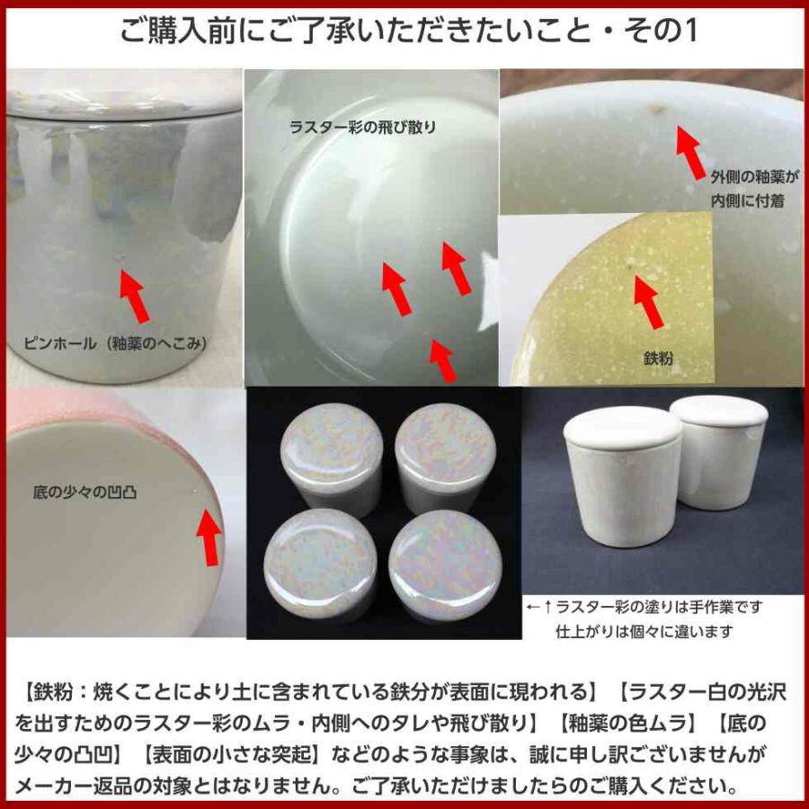 骨壷 4寸 カラー 陶器製 シリコンパッキン ゆず ラスター白 さくら 骨