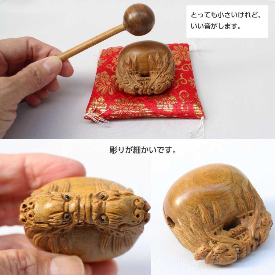 ミニミニ木魚4点セット 緑檀木魚 バイ 布団 袋 : 二宮仏壇 ミニミニ木魚4点セット 緑檀木魚 バイ 布団 袋 : 二宮仏壇