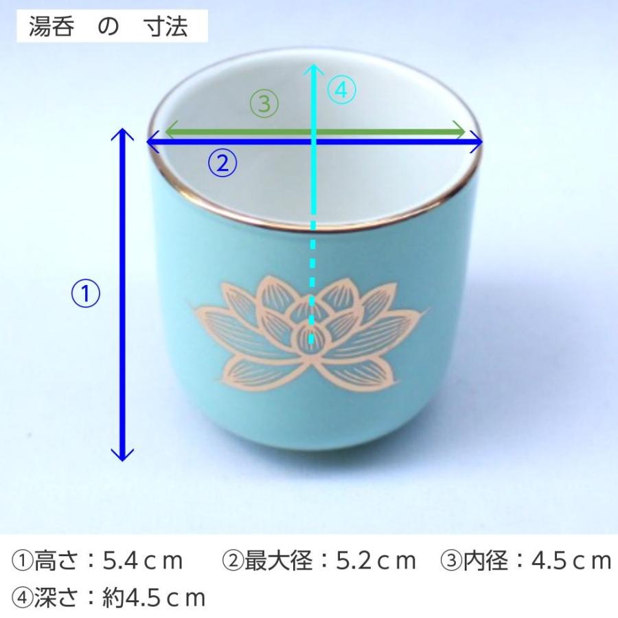 青磁 上金ハス 湯呑 1.6寸 陶器 直径5.2cm 湯飲み : 二宮仏壇 - 通販