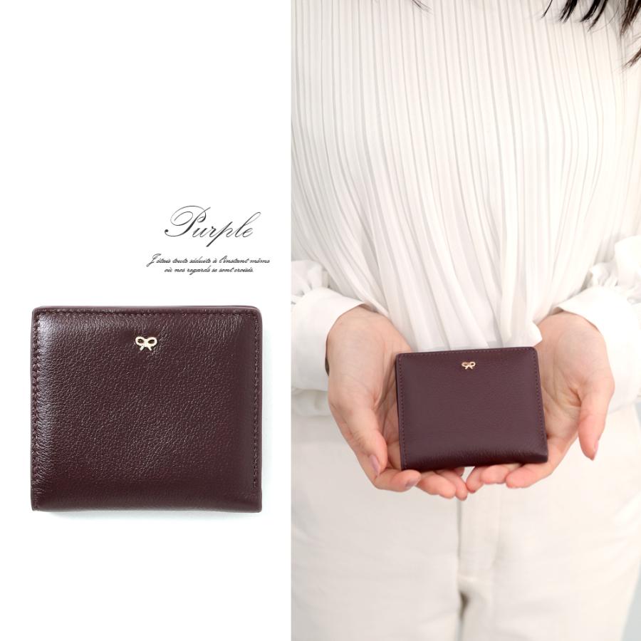 二つ折り財布 レディース 本革 黒 財布 二つ折り 使いやすい リボンチャーム かわいい おしゃれ 大人可愛い カード たくさん ウォレット G Ninon 通販 Yahoo ショッピング