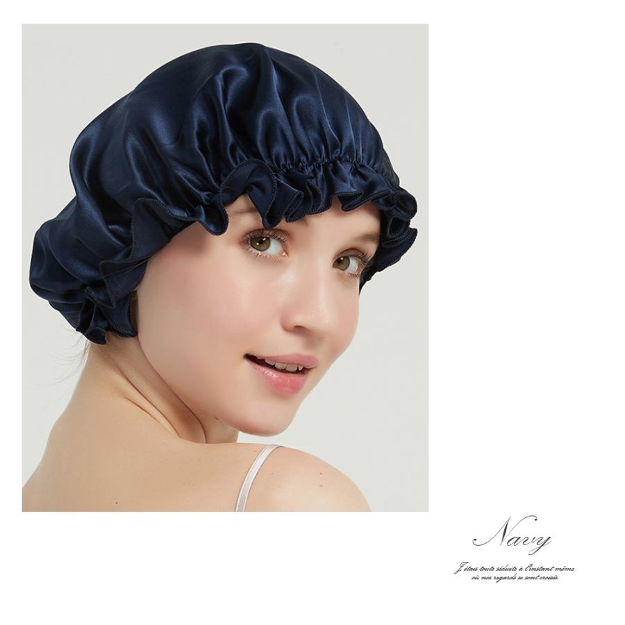 ナイトキャップ シルク シルク100 ギャザー ナイト キャップ レディース 抜け毛 予防 快眠グッズ 睡眠 保湿 ヘアケア かわいい 大人 おしゃれ 可愛い G Ninon 通販 Yahoo ショッピング
