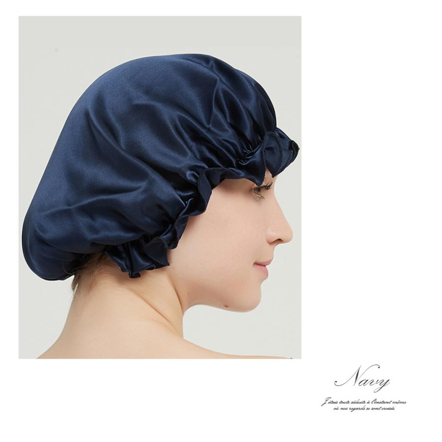 ナイトキャップ シルク シルク100 ギャザー ナイト キャップ レディース 抜け毛 予防 快眠グッズ 睡眠 保湿 ヘアケア かわいい 大人 おしゃれ 可愛い G Ninon 通販 Yahoo ショッピング