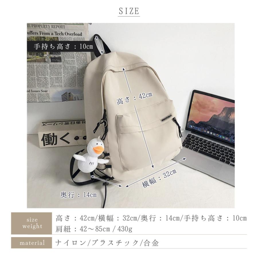 リュック レディース a4 ナイロン 大容量 ファスナー付き