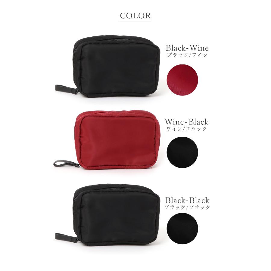ポーチ 小物入れ 大容量 撥水 ナイロン メイクポーチ トラベルポーチ 小さめ レディース 横長 ミニ 旅行 大人 シンプル 通勤 通学