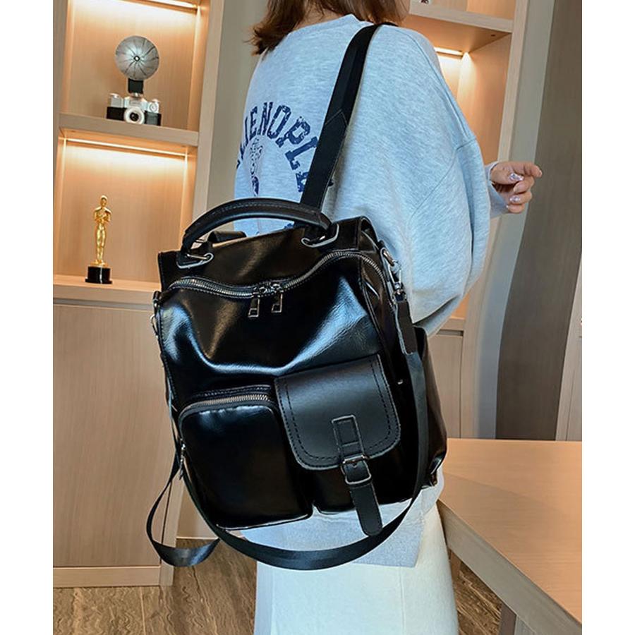 リュック レディース 2WAY リュックサック ショルダーバッグ PUレザー