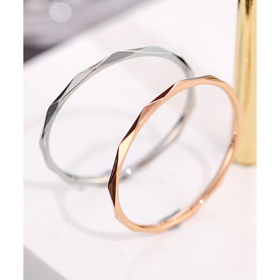 リング レディース おしゃれ ゴールド シルバー ピンクゴールド ステンレス メンズ 指輪 つけっぱなし アクセサリー 金属アレルギー 細身 カット 大人 男女兼用 |  | 13