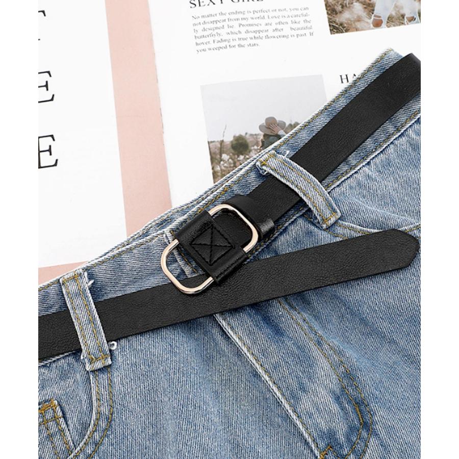 【未使用】グッチ　デニム　細ベルト ナローベルト　レディ－ス イタリア製 ベルト レディース ユニセックス メンズ 太め PUレザー クロス