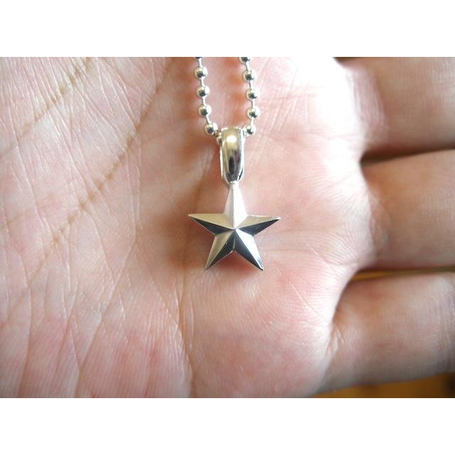 仁尾彫金『プラチナ立体スターペンダント』ハンドメイド100b 仁尾彫金『プラチナ立体スターペンダント』ハンドメイド100b