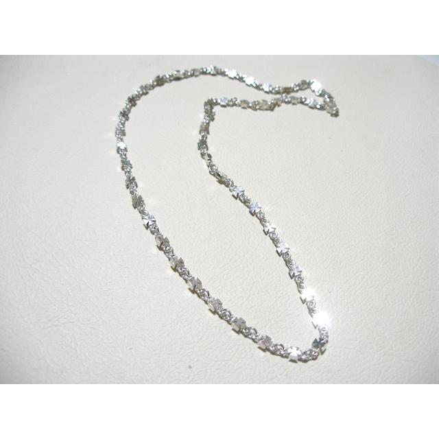 仁尾彫金『アイアンクロスネックレスチェーン50cm』ハンドメイド115b  