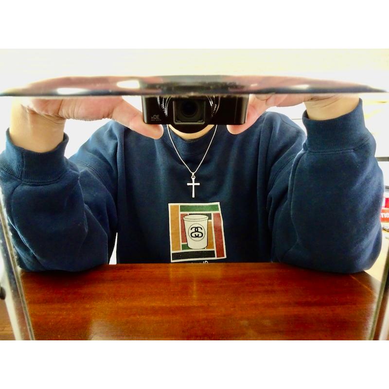 仁尾彫金『一つ星ダイヤシルバークロス』ハンドメイド420b : 仁尾彫金