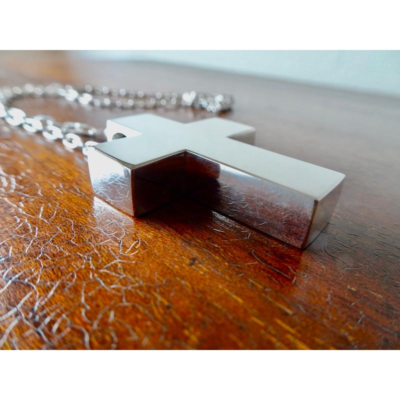 仁尾彫金『ビッグ、ブロッククロス』ハンドメイド250b 【公式通販】