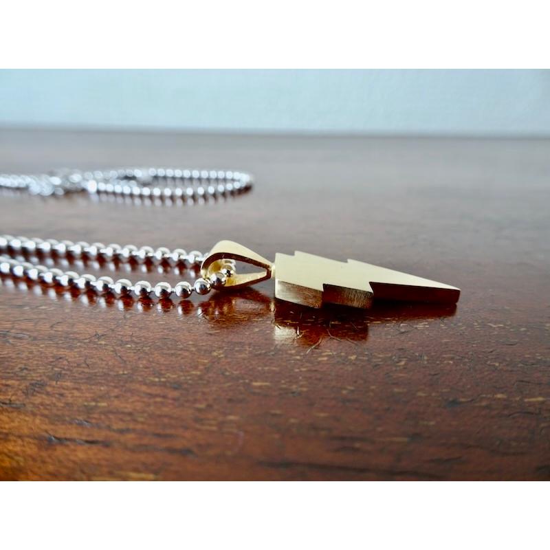 仁尾彫金『k１８サンダープレート2』ハンドメイド380bの画像