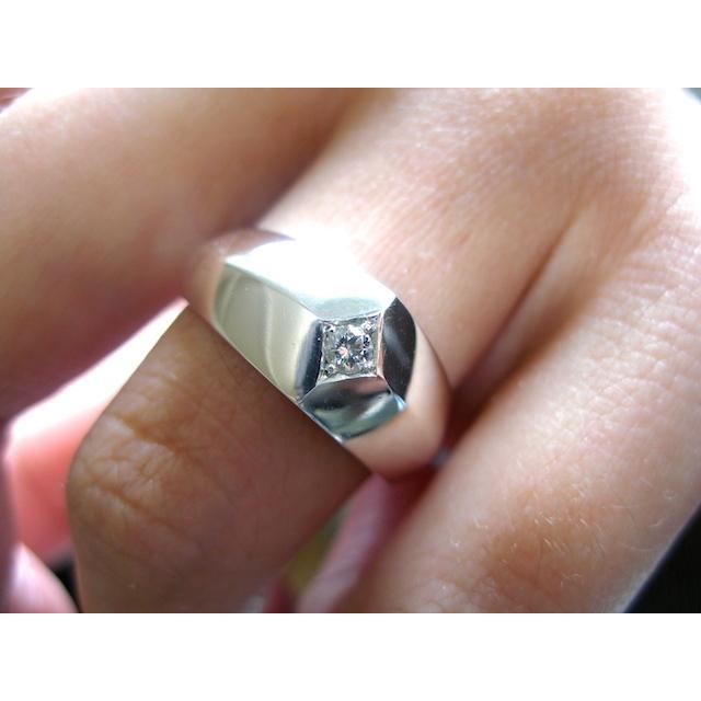 仁尾彫金『一つ星ダイヤリング』ハンドメイド109b : 仁尾彫金 - 通販  