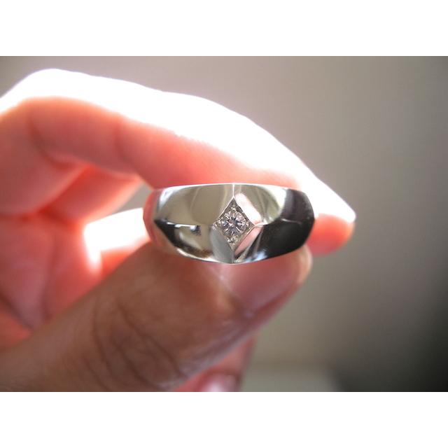 仁尾彫金『一つ星ダイヤリング』ハンドメイド109b : 仁尾彫金 - 通販  