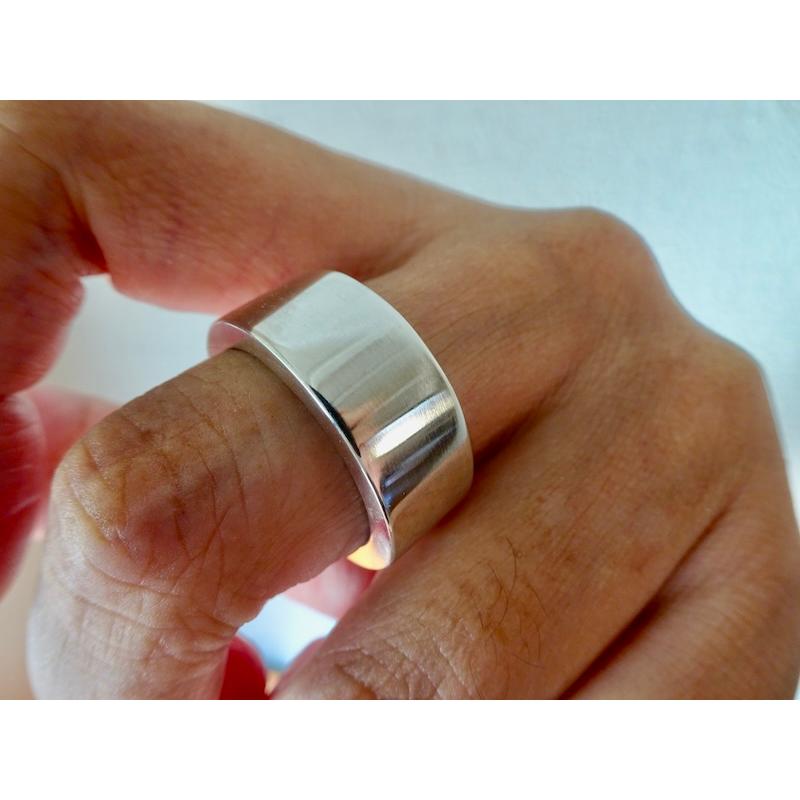 仁尾彫金『幅１cm厚み３ミリ、平打リング』ハンドメイド337b 仁尾彫金『幅1cm厚み3ミリ、平打リング』ハンドメイド337b