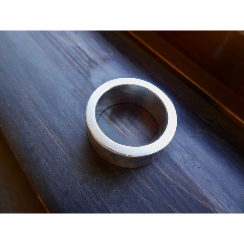 仁尾彫金『幅１cm厚み３ミリ、平打リング』ハンドメイド337b 仁尾彫金『幅1cm厚み3ミリ、平打リング』ハンドメイド337b