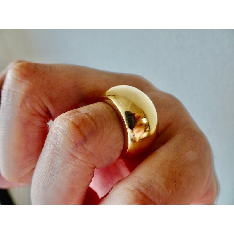 仁尾彫金『k18、甲丸リング』ハンドメイド339b : 仁尾彫金 - 通販 