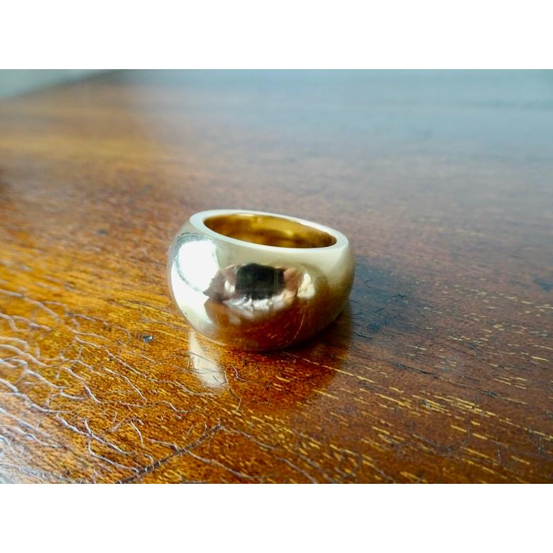 仁尾彫金『k18、甲丸リング』ハンドメイド339b : 仁尾彫金 - 通販