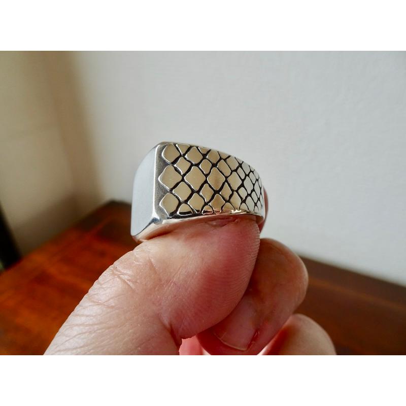 仁尾彫金『パイソン印台リング』ハンドメイド208 : 仁尾彫金 - 通販