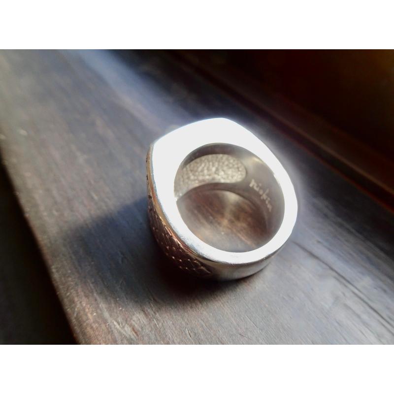 仁尾彫金『パイソン印台リング』ハンドメイド208 : 仁尾彫金 - 通販