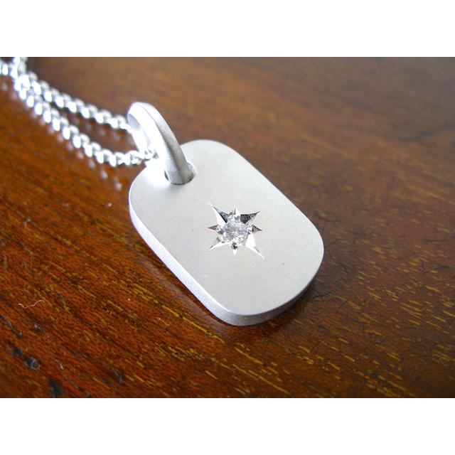 仁尾彫金『一つ星ダイヤプレート2.6mm』ハンドメイド129 : 仁尾彫金 