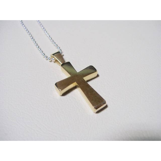 仁尾彫金『フラットゴールドクロス2』ハンドメイド134 : epn134g 