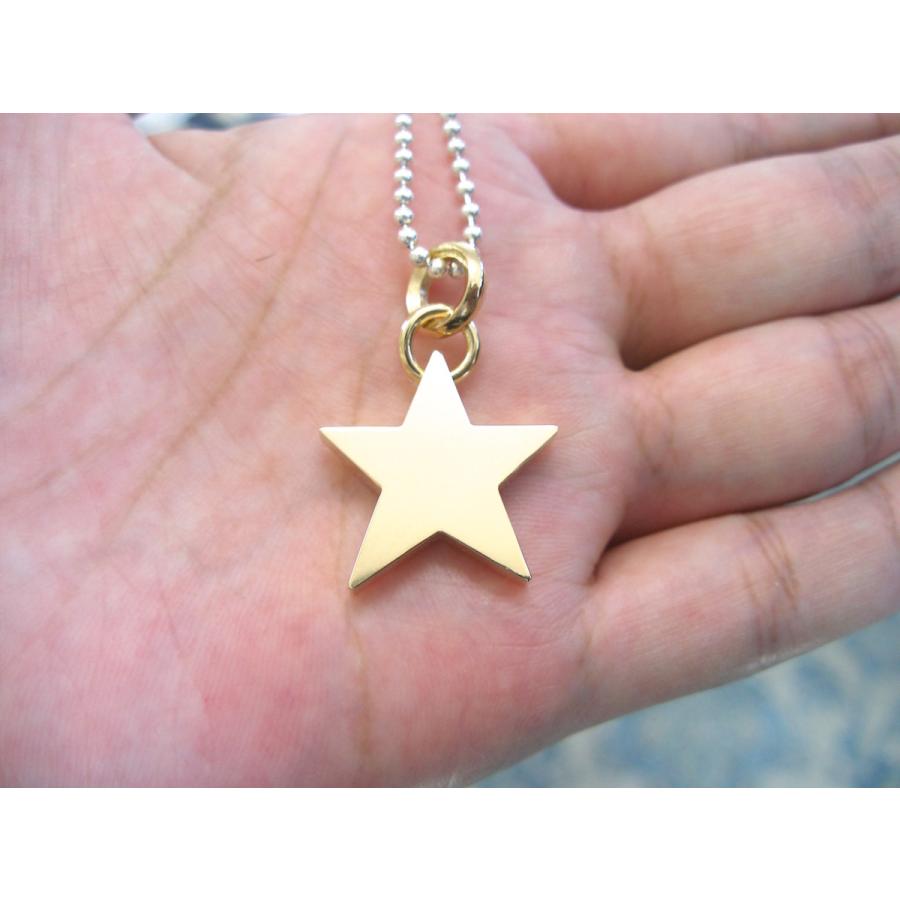 仁尾彫金『ゴールドスターペンダント3』ハンドメイド152 : epn152g 