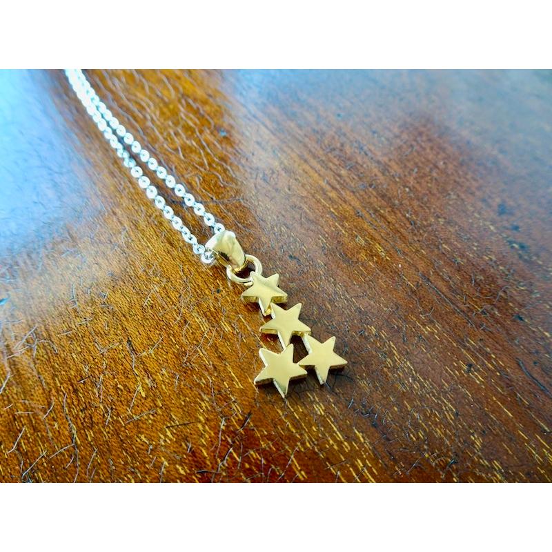 仁尾彫金『ゴールド星のペンダント』ハンドメイド192 : 仁尾彫金 