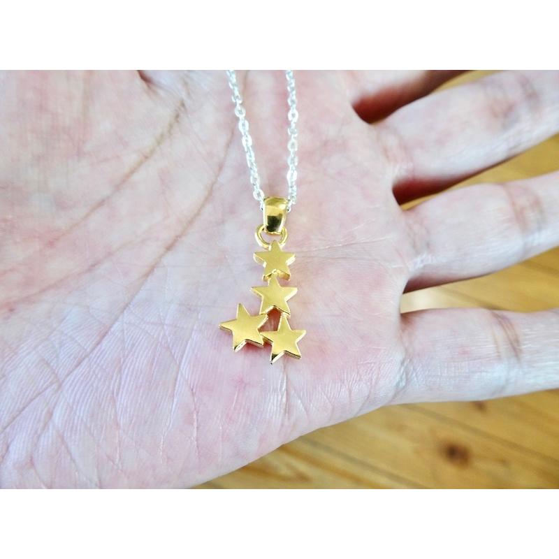仁尾彫金『ゴールド星のペンダント』ハンドメイド192 : 仁尾彫金 