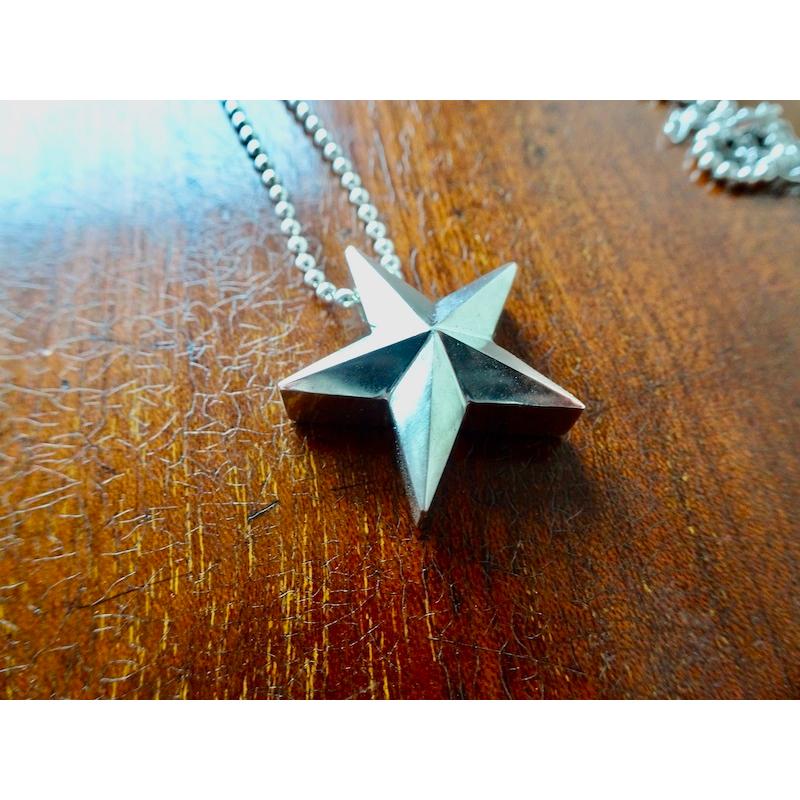 仁尾彫金『ビッグスターペンダントバチカン無し』ハンドメイド225 