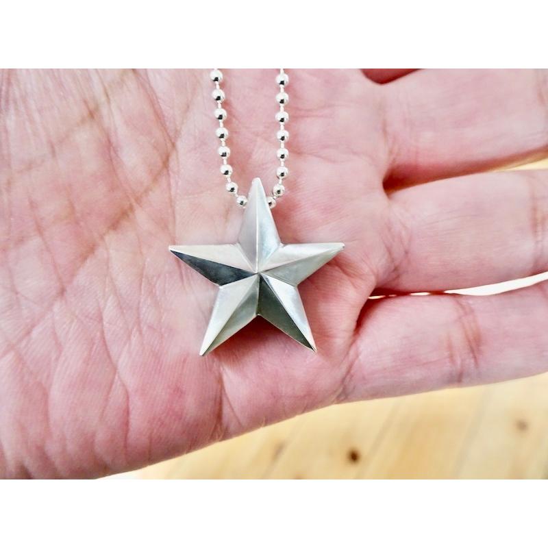 仁尾彫金『ビッグスターペンダントバチカン無し』ハンドメイド225 
