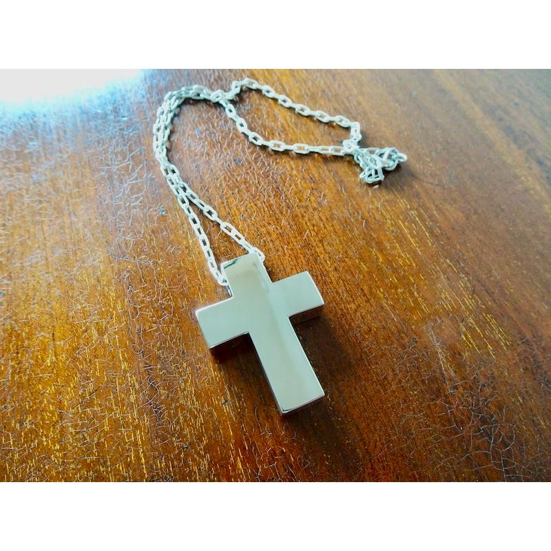 仁尾彫金『ビッグ、ブロッククロス、チェーン無し』ハンドメイド250 
