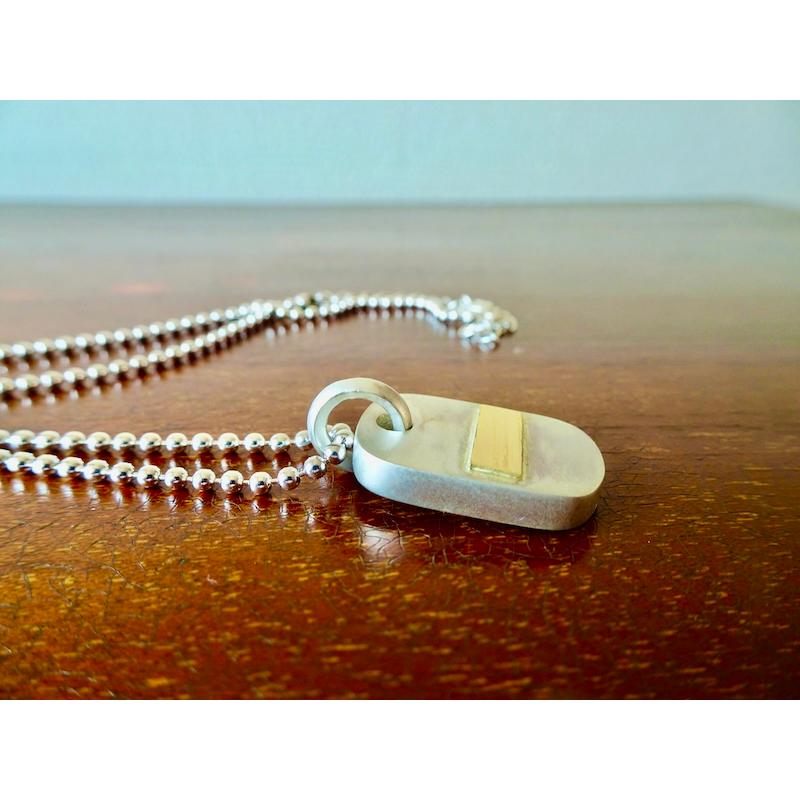 仁尾彫金『k18ステッカー、シルバープレートヘッド』ハンドメイド312